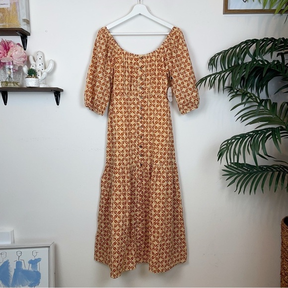 LOST+WANDER Golden Dawn MAXI Dress Yellow Orange - Picture 2 of 5